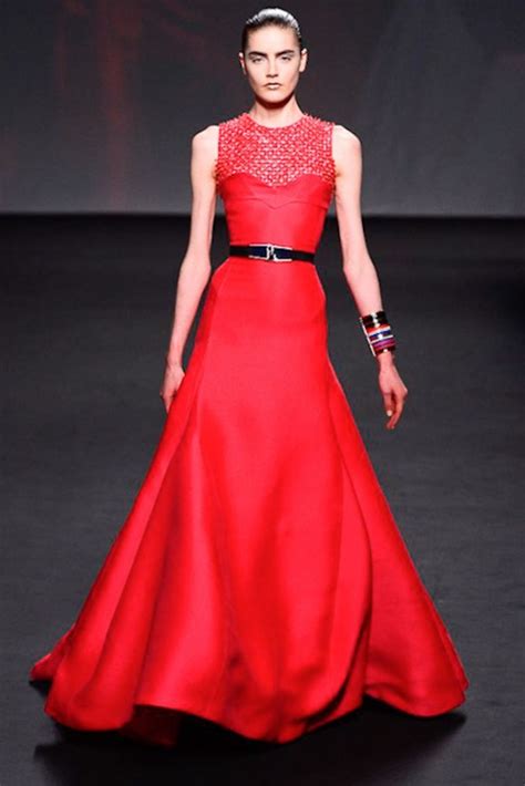 red dior ladies dresses